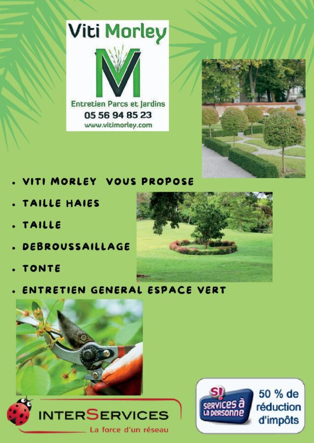 Lire la suite à propos de l’article Nouveau service « Entretien Parcs et Jardins »